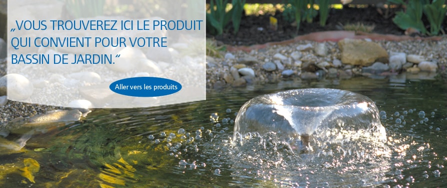 Pontec products for fountains, watercourses and ponds